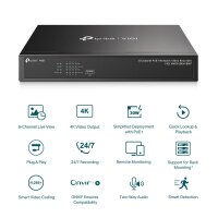 TP-LINK VIGI 8 Channel PoE+ Netzwerk-Video-Recorder - 8...