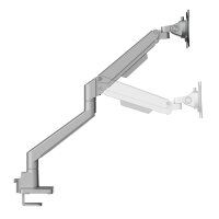 Neomounts Next Slim Desk Mount double display topfix clamp & grommet