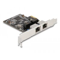 Delock PCI Express x1 Karte auf 2 x RJ45 Gigabit LAN...
