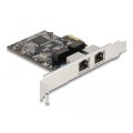 Delock PCI Express x1 Karte auf 2 x RJ45 Gigabit LAN RTL8111 - PCI Express - RJ-45 - Silber - PC - 1 Stück(e) - Kabelgebunden