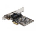 Delock PCI Express x1 Karte auf 2 x RJ45 Gigabit LAN RTL8111 - PCI Express - RJ-45 - Silber - PC - 1 Stück(e) - Kabelgebunden