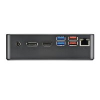 Shuttle XPC Nano PC NC40U7 - Intel Core i7-1255U - 1x HDMI - 1x DP,1xUSB-C/DP - 6x USB3.2 - 1x 2.5" bay - 2x M.2 - 1x LAN - RAID - 24/7 Dauerbetrieb - inkl. VESA & Stand - 0.84L sized PC - Mini-PC Barebone - Intel SoC - DDR4-SDRAM - PCI Express - Serial A