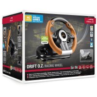 SPEEDLINK DRIFT O.Z. - Lenkrad + Pedale - PC - Analog / Digital - Kabelgebunden - USB - Schwarz - Grau - Orange