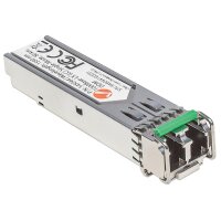 Intellinet Gigabit SFP Mini-GBIC Transceiver für LWL-Kabel - 1000Base-LX (LC) Singlemode-Port - 80 km - Faseroptik - 1000 Mbit/s - SFP - LC - 9/125 µm - 80000 m