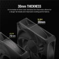 Corsair RS120 Max Triple Pack - Gehäuseluefter - 120 mm Packung mit 3 - Gehäuse-Lüfter - 29,5 dB