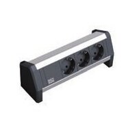 Bachmann DESK 1 - Schwarz - Grau - 3 AC-Ausgänge - 230 V - 16 A