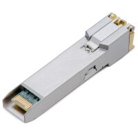 TP-LINK 10G BASE-T RJ45 SFP+ Modul - Kupfer - 10300 Mbit/s - RJ-45 - 100 m - 10 Gigabit Ethernet - IEEE 802.3 - IEEE 802.3ab - IEEE 802.3an - IEEE 802.3bz