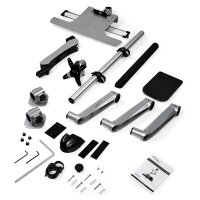 StarTech.com Computerarbeitsplatz zur Wandmontage - Gelenk-Stehpult mit ergonomischem - höhenverstellbarem Monitorarm und gepolstertem Tastaturfach - 34 "VESA-Display - Verstellbarer Wand-Sitzständer - Silber - 76,2 cm (30") - 9 kg - Wand - 33 cm (13") -
