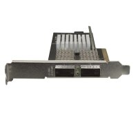 StarTech.com Dual Port 40G QSFP+ Netzwerkkarte - Intel XL710 Open QSFP+ Converged Adapter - PCIe 40 Gigabit Ethernet Server NIC - 40GbE LWL LAN Karte - Dell PowerEdge HPE ProLiant - Eingebaut - Kabelgebunden - PCI Express - Faser - 40000 Mbit/s - Schwarz