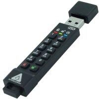 Apricorn ASK3-NX-64GB - 64 GB - USB Typ-A - 3.2 Gen 2 (3.1 Gen 2) - 77 MB/s - andere - Schwarz