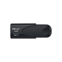 PNY Attache 4 - 512 GB - USB Typ-A - 3.2 Gen 1 (3.1 Gen 1) - 80 MB/s - Ohne Deckel - Schwarz