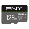 PNY PRO Elite - 128 GB - MicroSDXC - Klasse 10 - UHS-I - Class 3 (U3) - Schwarz - Grau