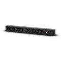 CyberPower Systems CyberPower PDU20BHVIEC12R - Rackmount 1U - Basic PDU Eingang 230V/16A (1) - Ausgang IEC-320 C13 (12) - Standard - 1U - Einphasig - Horizontal/Vertikal - Stahl - Schwarz