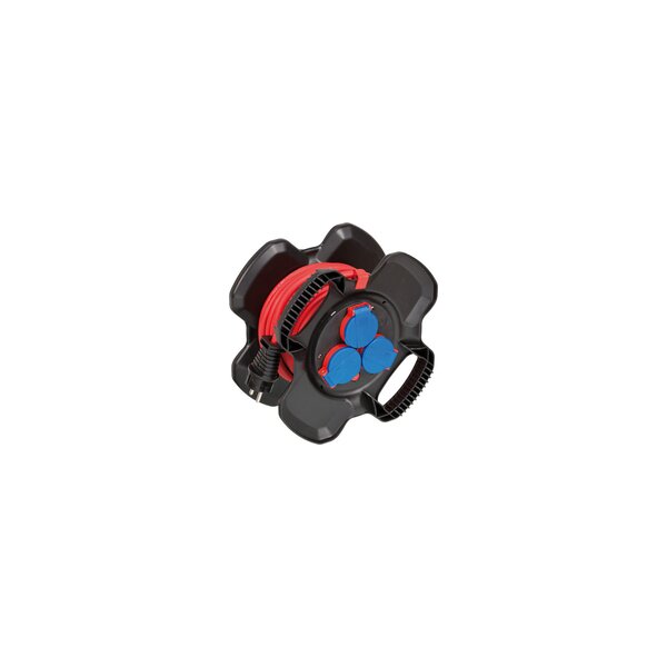 Brennenstuhl 1169710100 - 10 m - Draußen - IP44 - Kunststoff - Gummi - Schwarz - Rot - 3 AC-Ausgänge