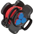 Brennenstuhl 1169710100 - 10 m - Draußen - IP44 - Kunststoff - Gummi - Schwarz - Rot - 3 AC-Ausgänge