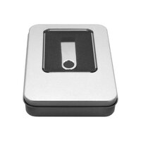 MEDIARANGE BOX902 - Aufbewahrungsbox - Silber - Rechteckig - Aluminium - Kunststoff - Stahl - Monochromatisch - Schwarz