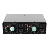 Delock 5.25? Wechselrahmen für 4 x 2.5? U.2 NVMe SSD mit abschließbaren Trays - 13,3 cm (5.25") - Speicherlaufwerkbehälter - Schwarz - NVMe - 2.5" - Aluminium