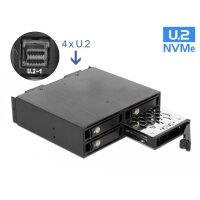 Delock 5.25? Wechselrahmen für 4 x 2.5? U.2 NVMe SSD...