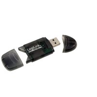 LogiLink Cardreader USB 2.0 Stick external for SD/MMC - Schwarz - 480 Mbit/s - USB 2.0