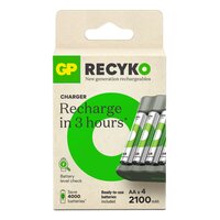 GP Battery GP 4 Port USB Ladegerät+ 4xAA je 2100mAh - Ladegerät - Nickel-Metallhydrid (NiMH)