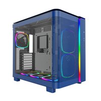 MONTECH King 95 Pro Midi-Tower Tempered Glass ARGB - Berliner Blau - Midi/Minitower - ATX