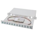 DIGITUS LWL Spleißbox, 1HE, bestückt, 12x LC DX, OM3