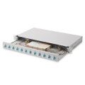 DIGITUS LWL Spleißbox, 1HE, bestückt, 12x LC DX, OM3