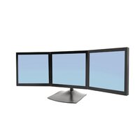 Ergotron DS Series DS100 Triple Monitor Desk Stand - 14 kg - 53,3 cm (21") - 75 x 75 mm - 100 x 100 mm - Schwarz