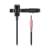 SPEEDLINK Mikrofon SPES zum Anstecken Metalclip schwarz retail