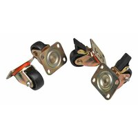 Equip EZW-2 4xRäder für Serverschränke 75mm gold