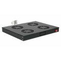 Equip Lüftermodul 19" für Serverschränke 4xLüfter RAL9005 - Zubehör Stromversorgung - 0,12 m