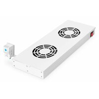 Equip Lüftermodul 19" für Serverschränke 2xLüfter RAL7035 - Zubehör Stromversorgung - 0,12 m