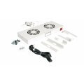 Equip Lüftermodul 19" für Serverschränke 2xLüfter RAL7035 - Zubehör Stromversorgung - 0,12 m
