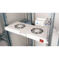 Equip Lüftermodul 19" für Serverschränke 2xLüfter RAL7035 - Zubehör Stromversorgung - 0,12 m