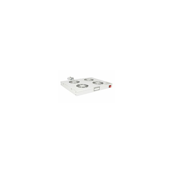Equip Lüftermodul 19" für Serverschränke 4xLüfter RAL7035 - Zubehör Stromversorgung - 0,12 m
