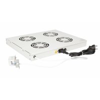 Equip Lüftermodul 19" für Serverschränke 4xLüfter RAL7035 - Zubehör Stromversorgung - 0,12 m