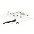 Equip Lüftermodul 19" für Serverschränke 4xLüfter RAL7035 - Zubehör Stromversorgung - 0,12 m