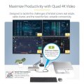 StarTech.com Thunderbolt 4 Multi-Display Docking Station Quad/Triple/Dual Monitor Dock - 2x