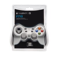 Logitech G F710, Gamepad, PC, Schaltfläche Zurück, D-Pad, Home button, Menü-Taste, Modus-Taste, Schaltfläche Start, Analog / Digital, Kabellos, RF