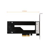 Icy Dock MB840M2P-B - PCIe - M.2 - PCIe 3.0 - Schwarz - Silber - Passiv - 32 Gbit/s