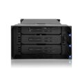 Icy Dock MB830SP-B - HDD-Gehäuse - 3.5" - SAS - SATA - 6 Gbit/s - Hot-Swap - Schwarz