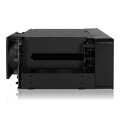 Icy Dock MB830SP-B - HDD-Gehäuse - 3.5" - SAS - SATA - 6 Gbit/s - Hot-Swap - Schwarz