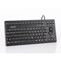 GETT TKG-086-MB-IP68-Black, Mini, USB, Mechanischer Switch, QWERTZ, Schwarz