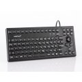 GETT TKG-086-MB-IP68-Black - Mini - Kabelgebunden - USB - Mechanischer Switch - QWERTZ - Schwarz