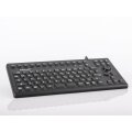 GETT TKG-086-MB-IP68-Black - Mini - Kabelgebunden - USB - Mechanischer Switch - QWERTZ - Schwarz