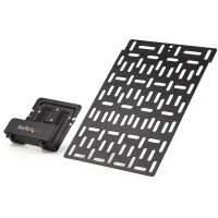 StarTech.com TV-Zubehör Universal Wandhalterung - Verstellbare Halterung TV- und Wand - Mediaplayer / FritzBox / Router / Modem / Apple TV - Kabelboxhalterung hinter dem Fernseher - 5 kg - Schwarz - Stahl - 5 kg - RoHS - 224 mm - 86 mm