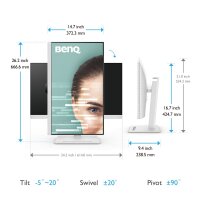 BenQ GW2790QT - 68,6 cm (27") - 2560 x 1440 Pixel - Quad HD - LED - 5 ms - Weiß