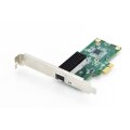 DIGITUS Single Port Gigabit Ethernet Netzwerkkarte, SFP, PCI Express, Intel Chipsatz