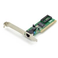 DIGITUS Single Port Fast Ethernet Netzwerkkarte, RJ45, PCI, Realtek Chipsatz