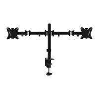 Equip 650152 13"-27" Bewegliche Dual Monitor/LCD-Tischhalterung - Klemme - 16 kg - 33 cm (13") - 68,6 cm (27") - 100 x 100 mm - Schwarz